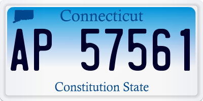 CT license plate AP57561