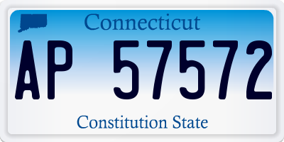 CT license plate AP57572