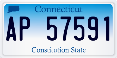 CT license plate AP57591