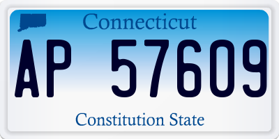 CT license plate AP57609
