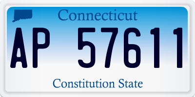 CT license plate AP57611