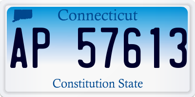 CT license plate AP57613