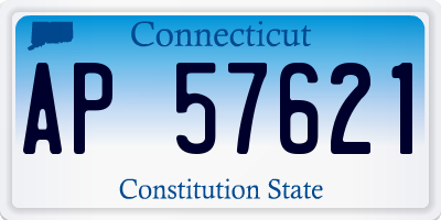 CT license plate AP57621