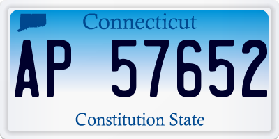 CT license plate AP57652