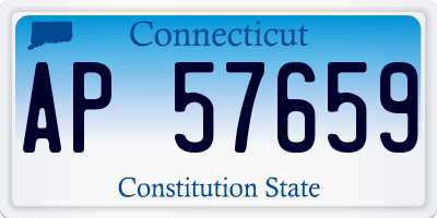 CT license plate AP57659