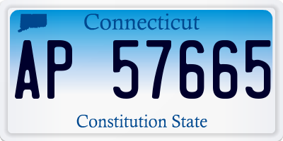CT license plate AP57665