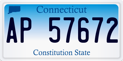 CT license plate AP57672