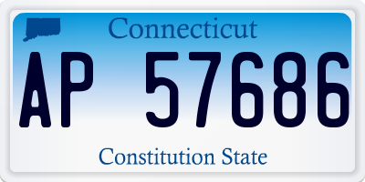 CT license plate AP57686