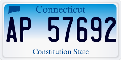 CT license plate AP57692