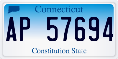 CT license plate AP57694