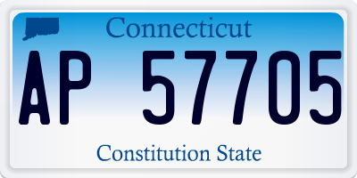 CT license plate AP57705