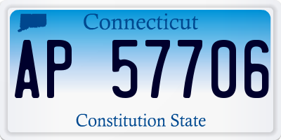 CT license plate AP57706
