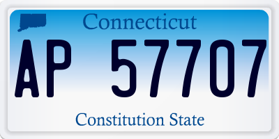 CT license plate AP57707
