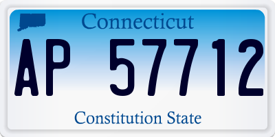 CT license plate AP57712