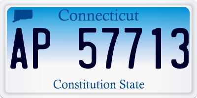 CT license plate AP57713