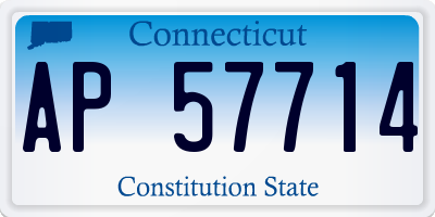 CT license plate AP57714