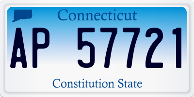 CT license plate AP57721