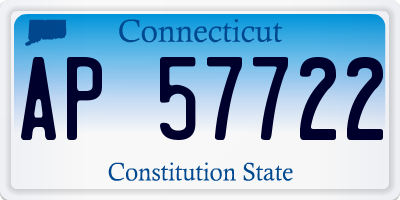 CT license plate AP57722