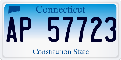 CT license plate AP57723
