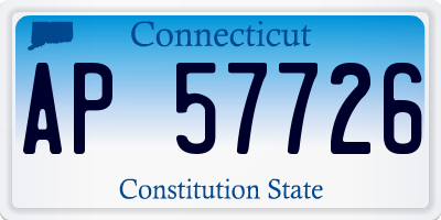 CT license plate AP57726