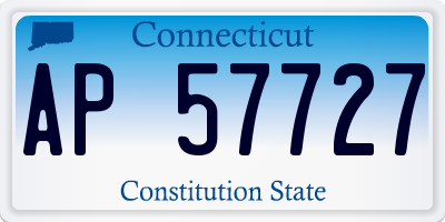 CT license plate AP57727