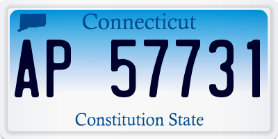 CT license plate AP57731