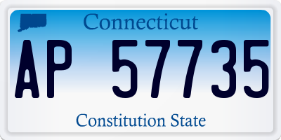 CT license plate AP57735