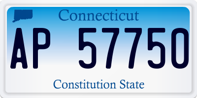 CT license plate AP57750