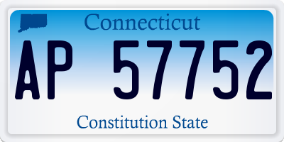 CT license plate AP57752