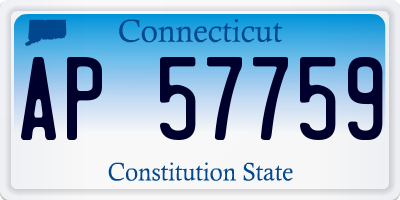CT license plate AP57759
