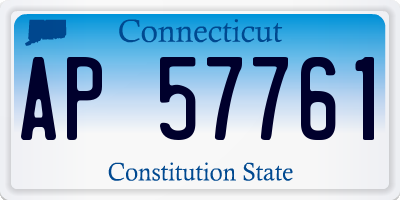 CT license plate AP57761