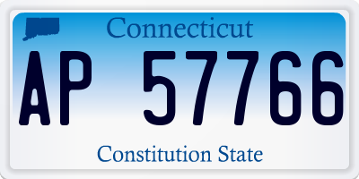 CT license plate AP57766