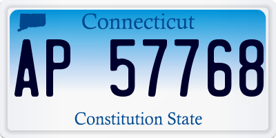 CT license plate AP57768