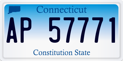 CT license plate AP57771