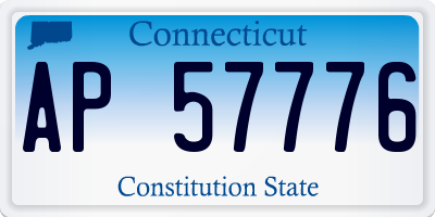 CT license plate AP57776