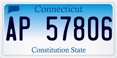 CT license plate AP57806