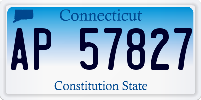 CT license plate AP57827