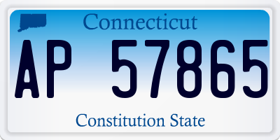CT license plate AP57865