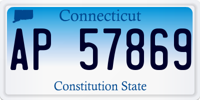 CT license plate AP57869