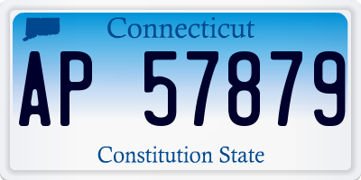 CT license plate AP57879