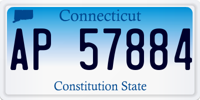 CT license plate AP57884