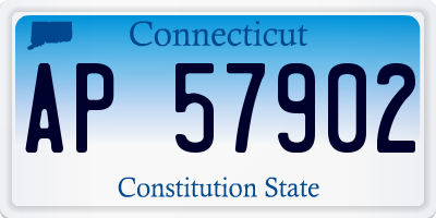 CT license plate AP57902