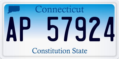 CT license plate AP57924