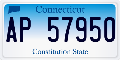 CT license plate AP57950