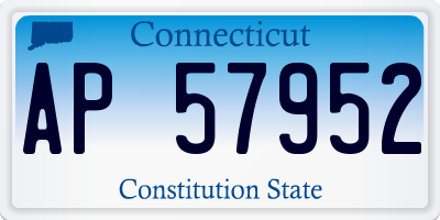 CT license plate AP57952