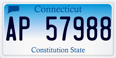 CT license plate AP57988