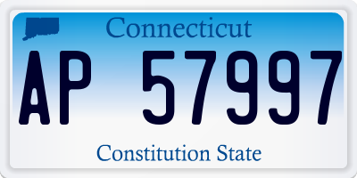 CT license plate AP57997