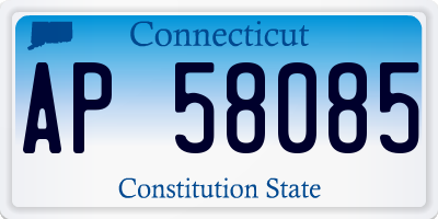 CT license plate AP58085