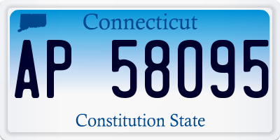 CT license plate AP58095