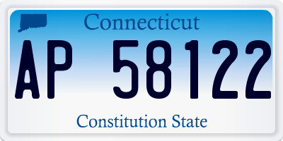 CT license plate AP58122